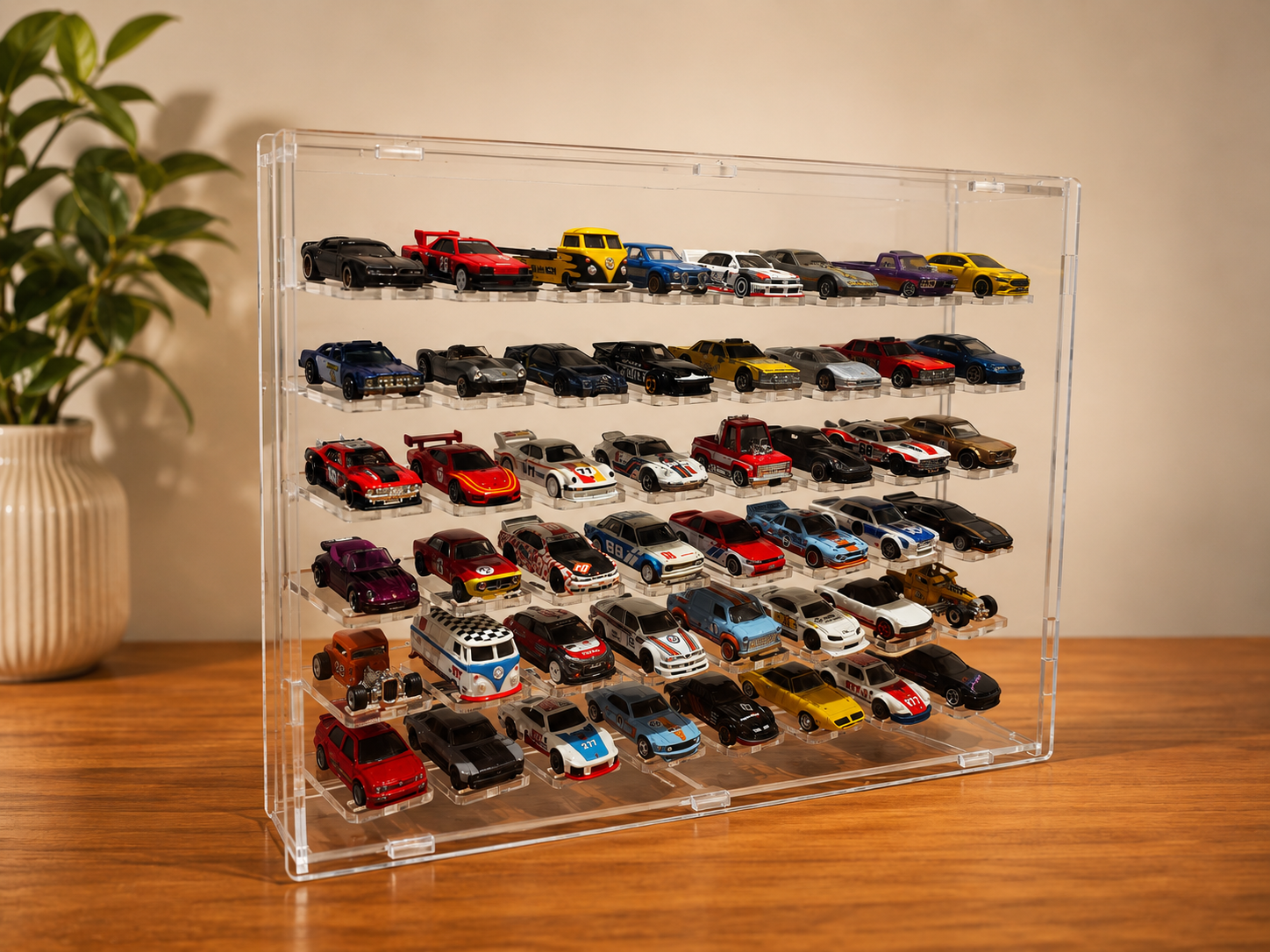 Acrylic Die Cast Display Case 1:64 (6x8) 48 Cars