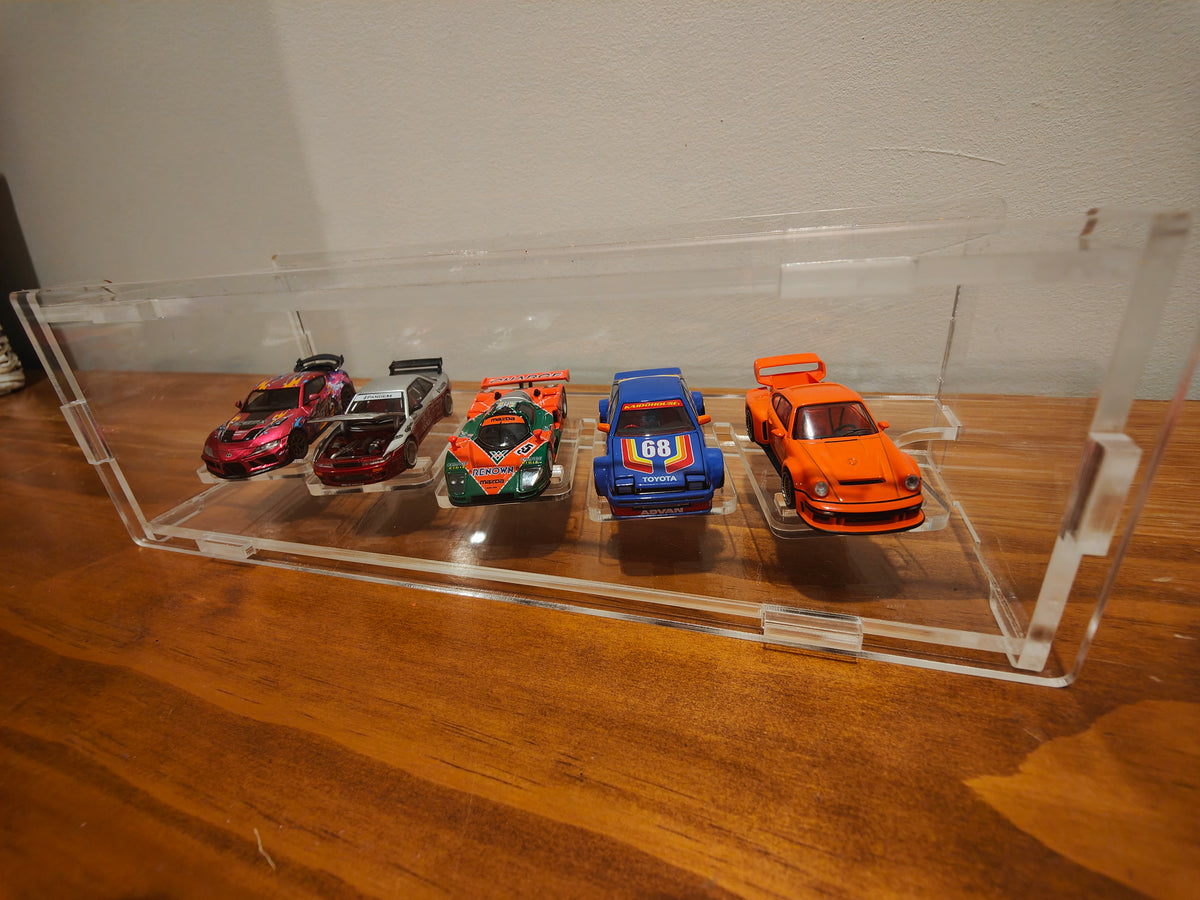 1 X 5 desktop display case