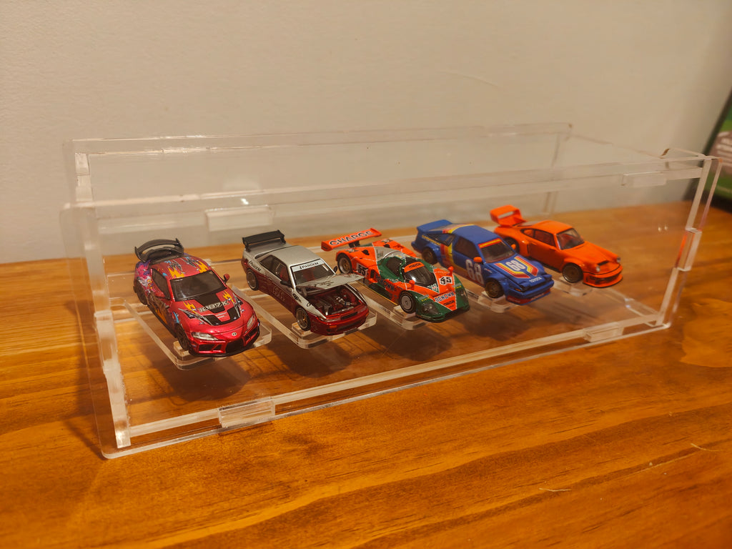 1 X 5 desktop display case