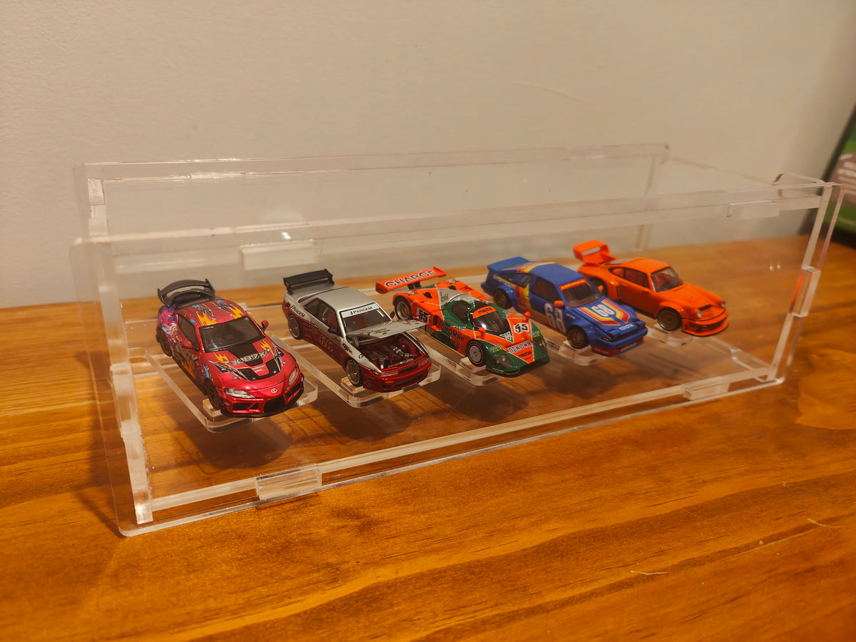 1 X 5 desktop display case