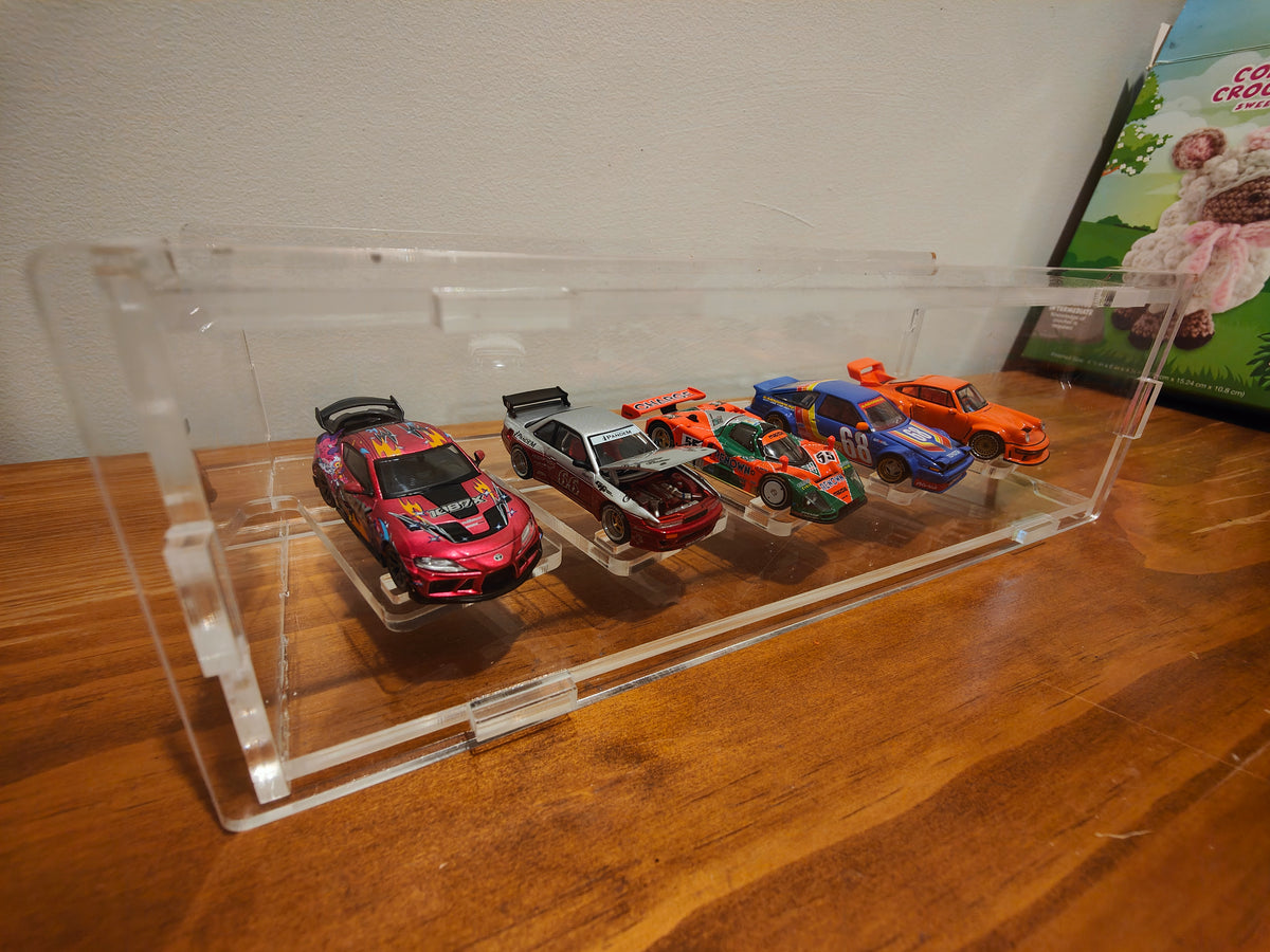 1 X 5 desktop display case