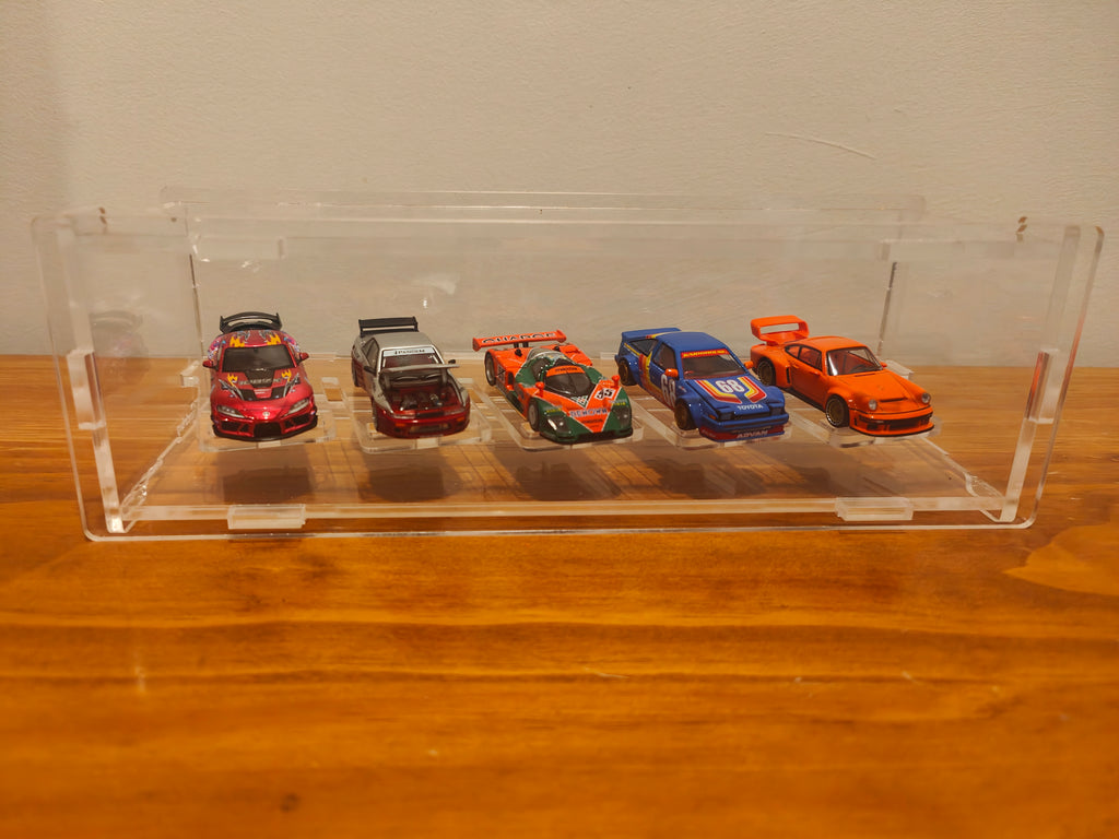 1 X 5 desktop display case