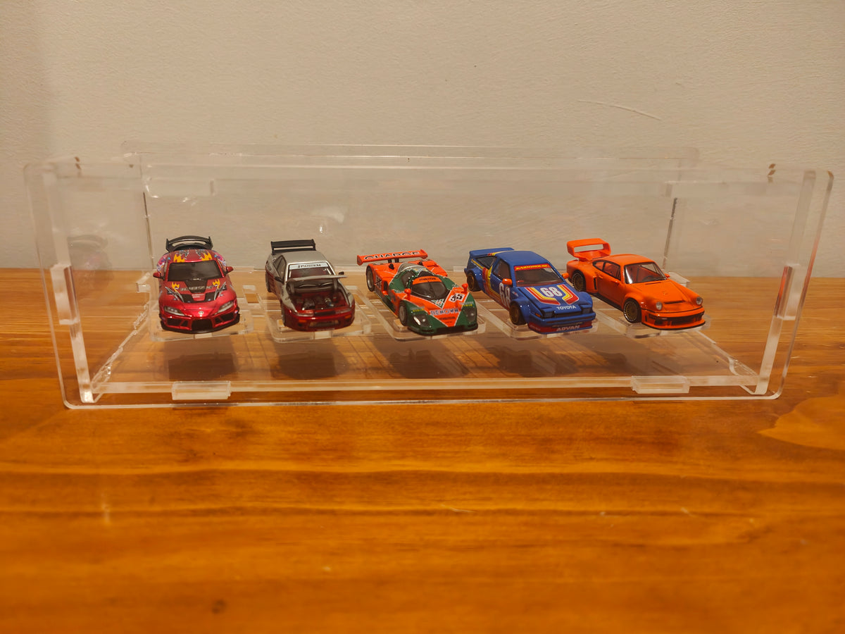 1 X 5 desktop display case